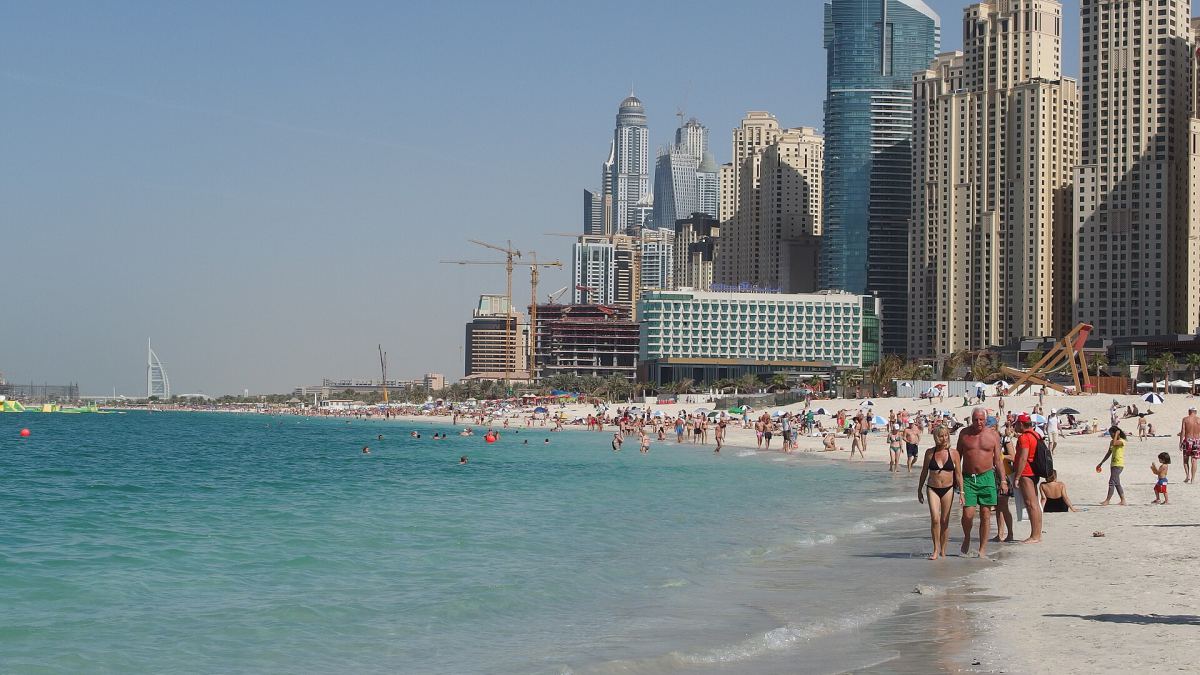 The beach at Jumeirah Beach Residence