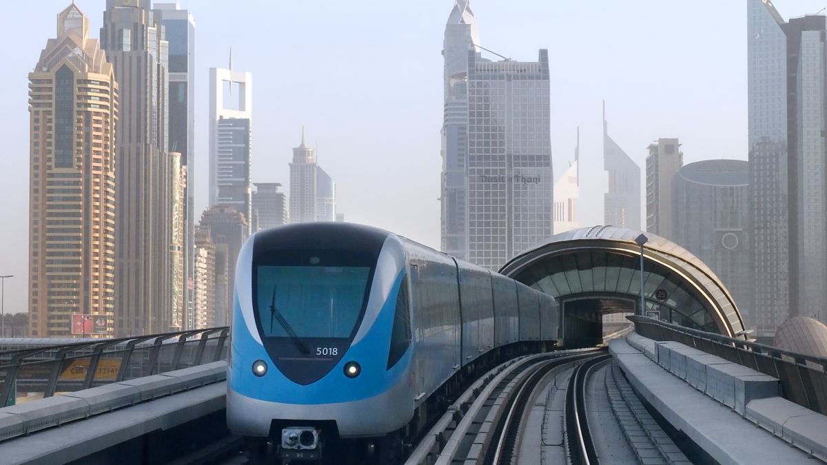 Dubai Metro train